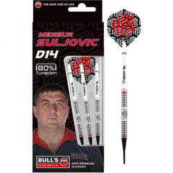 BULL'S Darts dart szett Bull's Mensur Suljovic D14, soft, 80%, 18g gravírozott