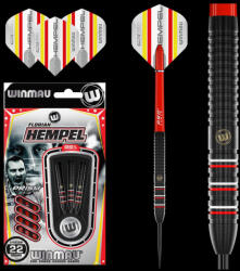 Winmau DART SZETT STEEL WINMAU FLORIAN HEMPEL PRO-SERIES 22G, 85% WOLFRAM Gravírozott
