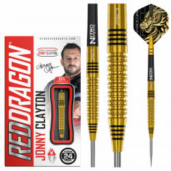 Red Dragon Dart szett Red Dragon steel Jonny Clayton Gold, 24g, 90% Gravírozott