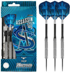 Harrows Dart szett Harrows steel 19g Assassin 80% gravírozással