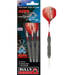 BULL'S Darts Dart szett steel BULL'S Aero 21g gravírozva