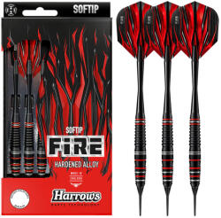 Harrows Dart szett Harrows soft 16g Fire High Grade Alloy gravírozva