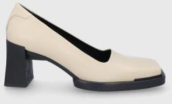 Vagabond Shoemakers bőr flip-flop Edwina bézs, magassarkú - bézs Női 41