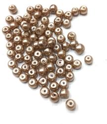 Viaszgyöngy 4mm bronz ( tekla )