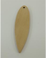  Fa fülbevaló alap ovális forma natúr 5, 5cmx1, 5cm 6db/csomag
