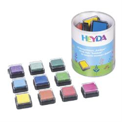 HEYDA Nyomdapárna készlet HEYDA 10db-os 3x3cm Szivárvány (204888470)