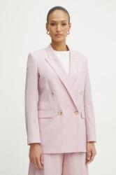 BOSS gyapjú kabát - rózsaszín 38
