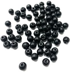  Viaszgyöngy 8mm fekete ( tekla )