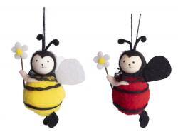 Yala Design Tavaszi dekoráció - akasztható katica, vagy méhecske virággal 10 cm (068496)