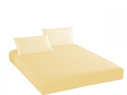 Pucioasa Husa pat tricot cu elastic si 2 fete perna, saltea 180x200cm, crem