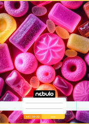 Nebulo Füzet, A5, sima, 20-32, Cuki minták, 16 db/csomag Nebulo (55819) - cartridge