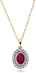 Briliáns medál rubinnal 0, 59 ct KU1434RPM