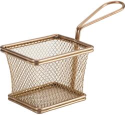 GenWare Coș pentru servirea mâncării inox, înălțime: 75 mm, lungime: 100 mm, cupru