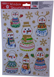 NTT Karácsonyi ablak matrica A4-es vegyes mintákkal (055053) - jatekrt