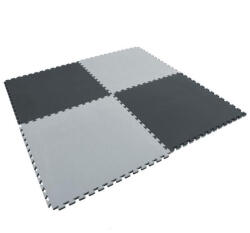 Törökország Puzzle Tatami Torna Szönyeg Elem 100 X 100 X 2 Cm Védőszegéllyel Szürke/Fekete (ELG201) - jatekrt