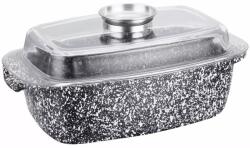 Klausberg Tava de copt cu capac 4, 5L Klausberg KB7365, antiaderenta, invelis marmorat