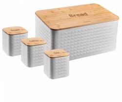 Klausberg Set cutii pentru paine si alimente alb Klausberg KB7483
