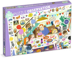 DJECO Megfigyeltető puzzle - Szülinapi parti, 54 db-os - Birthday Party (DJ07566)
