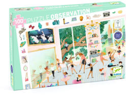 DJECO Megfigyeltető puzzle - Balett iskola, 100 db-os - The dance school (DJ07514)