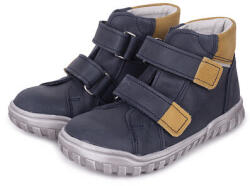 Vlnka Teniși din piele cu velcro pentru copii Pepe albaștri mărimi copii 23 (15-00809-23)