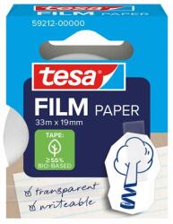 tesa Ragasztószalag, írható, papír, 19 mm x 33 m, TESA Tesafilm , átlátszó (59212-00000-00) - molnarpapir