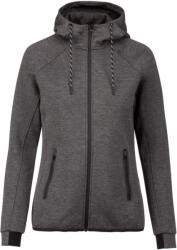 Proact PA359 Női kapucnis cipzáras vastag sztreccs pulóver Proact, Deep Grey Heather-2XL (pa359dgrh-2xl)