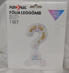  Babaváró kérdőjel fólia lufi (115 cm) - "Boy or Girl? " felirattal-646361