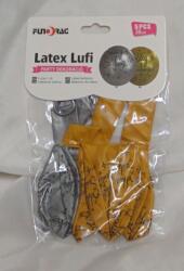  Boldog szülinapot ! gumi lufi , arany -ezüst, 30 cm-s (5 db)-602138