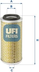 UFI Filtru aer UFI 27.801. 00 - centralcar