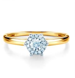 SAVICKI Inel de logodnă SAVICKI: aur bicolor, diamant - savicki - 5 181,00 RON