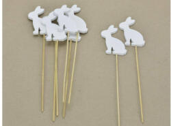  Fa pálcás fehér nyuszi 4, 5 x 28 cm