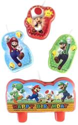 Javoli Super Mario World tortagyertya, 4 db-os gyertya szett (DPA17155455)