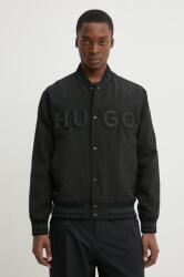 HUGO rövid kabát férfi, fekete, átmeneti, oversize, 50530782 - fekete L