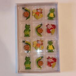 DD Tavaszi Poly figura készlet (12db kb. 3cm) békák és csigák (10068)