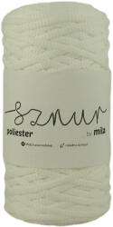  Polyester Sznur 5 mm lapos - 902 fehér (96977)