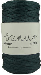  Polyester Sznur 5 mm lapos - 152 sötétzöld (6606)