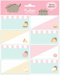 PUSHEEN cicás füzetcímke 16 db-os, Foodie Collection (ERK-ELE0279)
