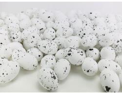  Festett polisztirol tojás természetes színek 3cm x 4cm 120db/csomag - fehér OKOSÁR! - kosarbolt