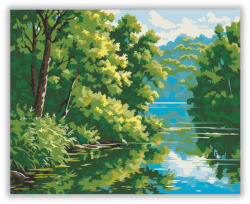  Tóparti Cserjés Nyugalom - számfestő készlet