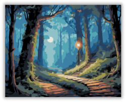  Varázslatos Erdő Tündéres Fényekkel - számfestő készlet