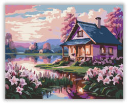  Naplemente Liliomokkal - számfestő készlet