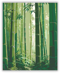  Bambuszerdő Nyugalma - számfestő készlet