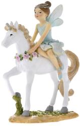 Iliadis Alexandros Figurina Fairy on Unicorn din rasina 11 cm x 14 cm (74084)