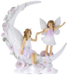 Iliadis Alexandros Figurina Fairies on a Crescent Moon rasina 12 cm x 13 cm (74085)