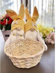 Manóvilág Páros Nyuszimanó /kosárral / Sárga (30-35cm, Kosár: 20cm átmérőjű)