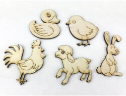 Natúr fa - Húsvéti figurák III. 5cm 5db/csomag - csinaldmagadshop