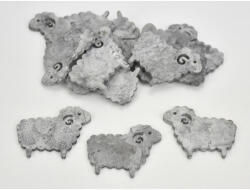  Fa bárány szürke 4x5cm 15db/csomag - csinaldmagadshop