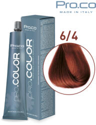 Pro.co Vopsea de par profesionala - cu amoniac - PRO. COLOR - PROCO - 100 ml - 6 4 BLOND INCHIS ARAMIU (P6/4)