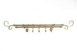 Sn Deco Group Galerie dubla metalica Crenguta 16mm, bronz antic, 120 cm, prindere tavan - KIT COMPLET Suport draperie