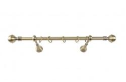 Sn Deco Group Galerie metalica Kugel 19mm, bronz antic, 300 cm, KIT COMPLET Suport draperie